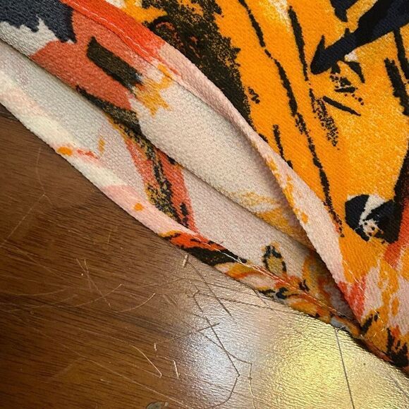 Fig and Flower women's bold popover orange tunic top size small - Picture 4 of 9